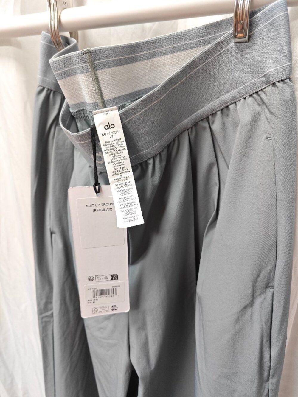 NWT Steel Grey 👖 ALO Yoga Suit Up Trouser | Regular XS-S | Relaxed Fit - Picture 7 of 8